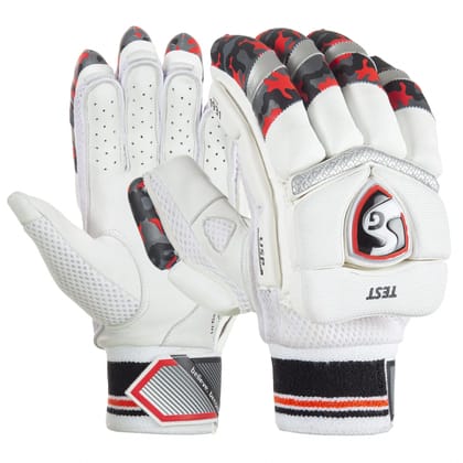 Sg Test Cricket Batting Gloves with Premium Quality Sheep Leather Palm (Size - YOUTH, Packing - 1 pair) by Total Sporting And Fitness Solutions Pvt Ltd