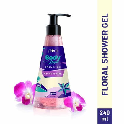 Plum BodyLovin' Orchid You Not Shower Gel, Citrusy-Floral Fragrance, 240 ml