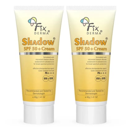 Shadow Sunscreen for Dry Skin SPF 50 + Cream 40g Pack of 2-80g