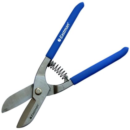 Eastman Tin Cutter 8/200 Mm, Fully Drop Forged Alloy Steel Full Polished Head Dipped Sleeve Handle with Cutting Capacity For Iron Sheet 0.6-1mm (E-2255)