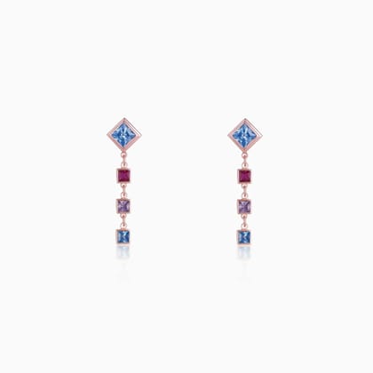 Rose Gold Flying Colours Earrings