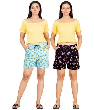 powermerc Cotton Hot Pants - Blue Pack of 2 - None