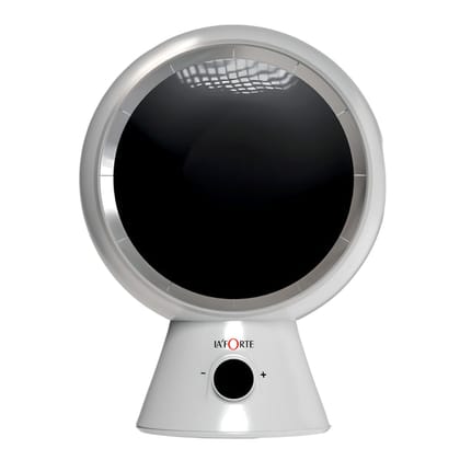 LA'FORTE Robo Cool 5W Mini Desk Fan Rechargeable, Quiet, Auto-Rotation 3 Speeds, 4000Mah Battery