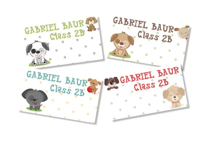 Book Labels - Puppy Love-12