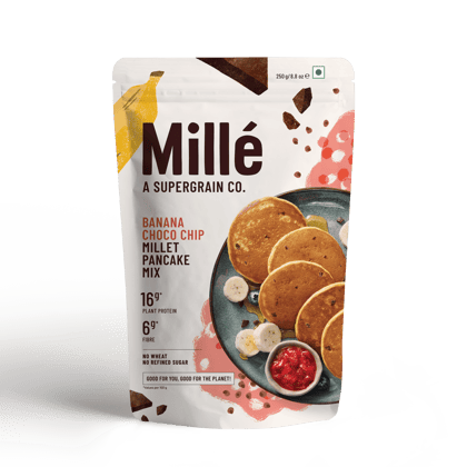 Banana Choco Chip Pancake mix | Real Cocoa | No maida, 16g Protein
