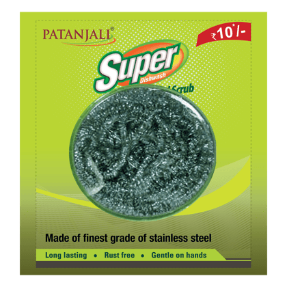 Patanjali Super Dishwash Stainless Steel Scrub 1pcs