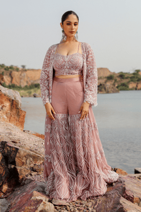 MOONLIGHT GHARARA  SET-XS