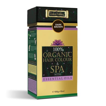 100% Organic Hair Colour & Spa with Essential Oils-Soft Black / Single Pack