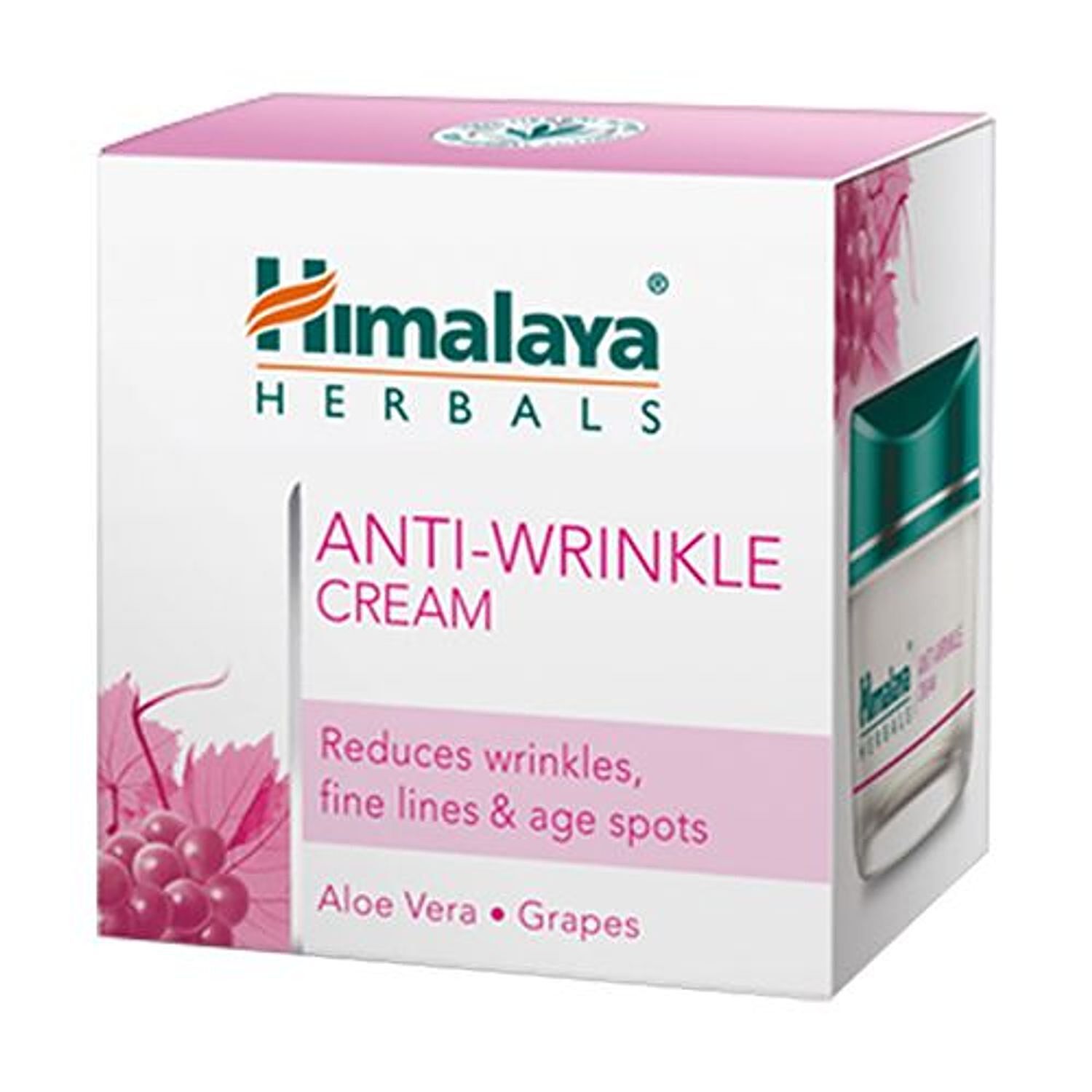 Himalaya Anti-Wrinkle Cream - Aloe Vera & Grapes, Free From Parabens & Alcohol, 50 G