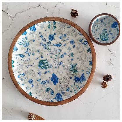 PLATTER - ROUND - CARIBBEAN FLORAL