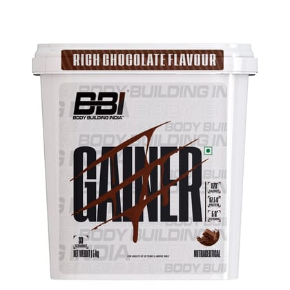 Body Building India BBI Mass Gainer 5 kg-5 Kg / Rich Chocolate