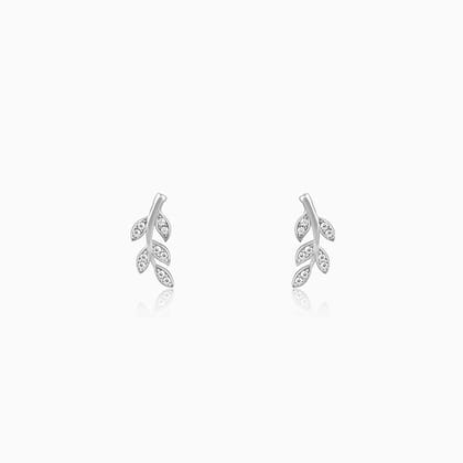 Silver Leaf Earrings