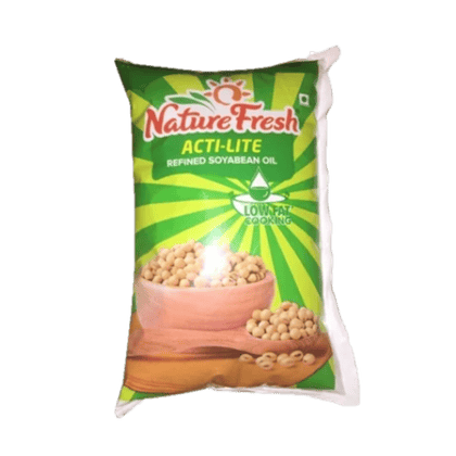 Nature Fresh Acti Lite Refined Soyabean Oil, 1 L Pouch