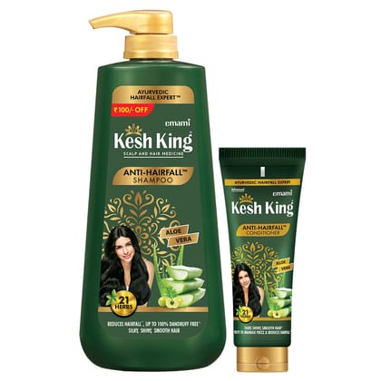 Kesh King Ayurvedic AHF Shampoo Conditioner Combo - 800ml