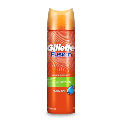 Gillette Fusion Hydra Pre Shave Gel - With Advanced Glide Technology, For Sensitive Skin, 195 gm Can