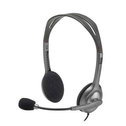 Logitech H110 Wired On Ear Headphones With Mic-Logitech H110 Wired On Ear Headphones With Mic