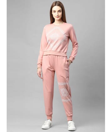 Rigo Peach Cotton Printed Tracksuit - Single - S