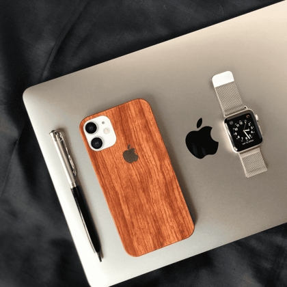 Real Natural Walnut Wood Premium Case-iPhone 12