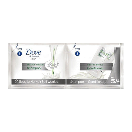 Dove Hair Shampoo & Conditioner Hair Fall Therapy Rs.5/-