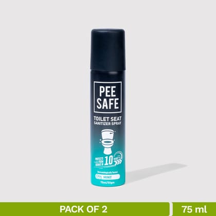 Toilet Seat Sanitizer Spray Mint - 75 ML Pack of 2-Toilet Seat Sanitizer Spray (Mint) - 75 ML (Pack of 2) - Default Title