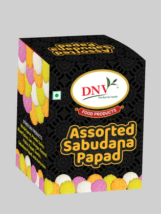 DNV Foods Sabudana Papad Assorted, 100 gm