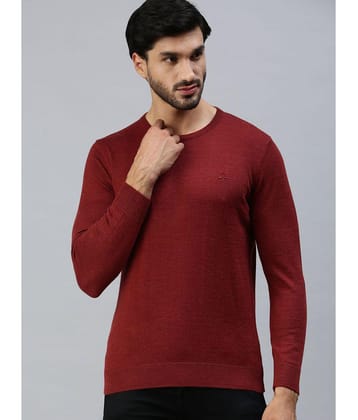 98 Degree North - Maroon Woollen Blend Men''s Pullover Sweater ( Pack of 1 ) - None