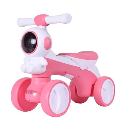 Koko Astronaut Balance Bike for Toddlers – Lightweight Ride-On Toy with Sturdy Wheels, Safe and Fun Indoor/Outdoor Bike for Kids, Ages 1-3 (Pink)-Pink