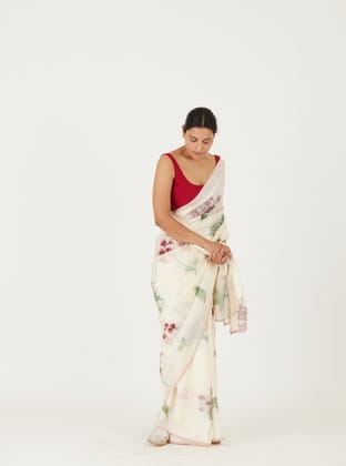 Juliet White Saree