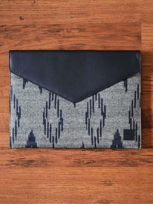 Envelope Laptop Sleeve for 13" Macbooks in Jute-Blue