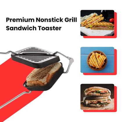 Premium Nonstick Grill Sandwich Toaster-Pack of 1