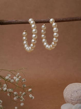 Pearl Hoop Earring