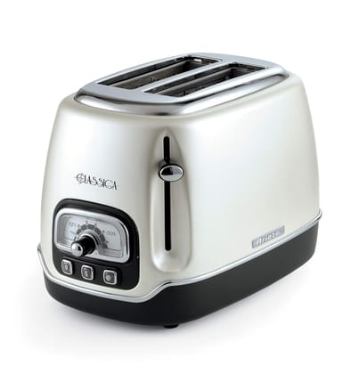 Ariete Classica 2 Slice Toaster-White Pearl