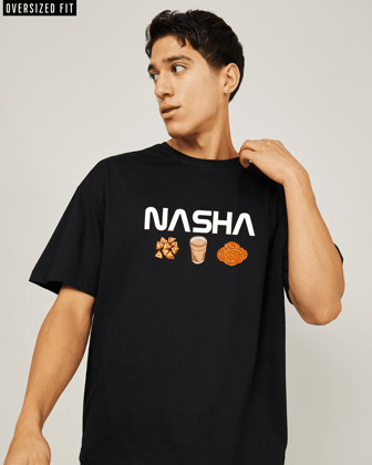 Nasha Black Oversized Tshirt-S
