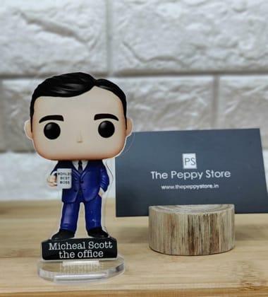 The Office Acrylic Figures With Stand (Choose from Drop Down)-Michael Scott