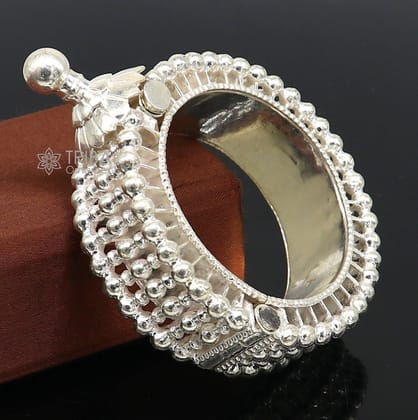 Indian Traditional cultural design trendy 925 sterling silver handmade cuff kada bracelet amazing vintage design brides bangle cuff185