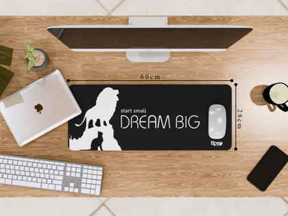 "Dream Big" Gaming Mousepad – Elevate Your Gaming Experience-Medium (28CM X 60CM)