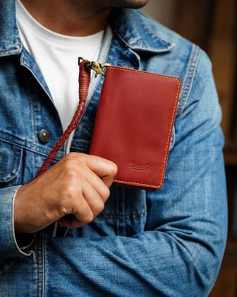 explorer wallet-cherry red / in