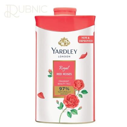 Yardley London Royal Red Rose Talc 100g - Premium Floral Fragrance Talc for Women