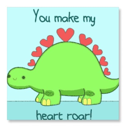 You Make My Heart Roar - Valentine Day-Canvas Board