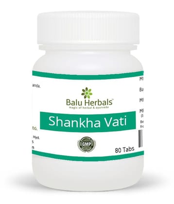 Balu Herbals Shankavati 80T Tablet 250 mg