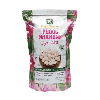 Phool Makhana / Foxnut - 400g (200 g Pack of 2) I Green Blossom (Weight - 400g) by green blossom agritech ventures private limited