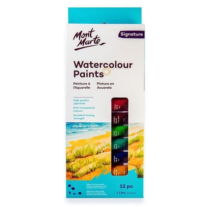 Mont Marte Watercolour Paints 12 Ml-SET OF 12