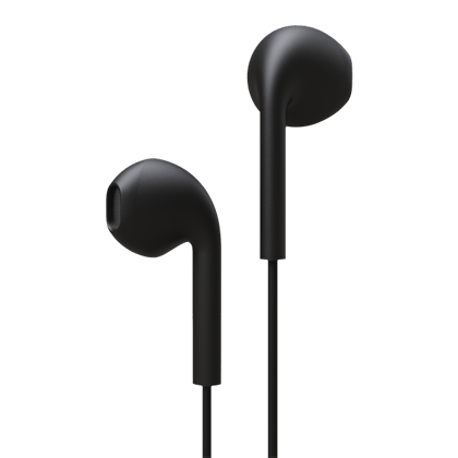 boAt Bassheads 105 | Wired Earphones with 13mm Driver, Passive Noise Cancellation, Super Extra Bass, Lightweight Design Black