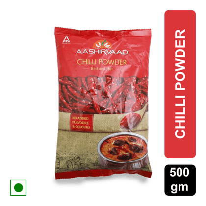 Aashirvaad Chilli Powder, 500 gm Pouch