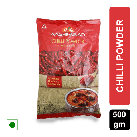 Aashirvaad Chilli Powder, 500 gm Pouch