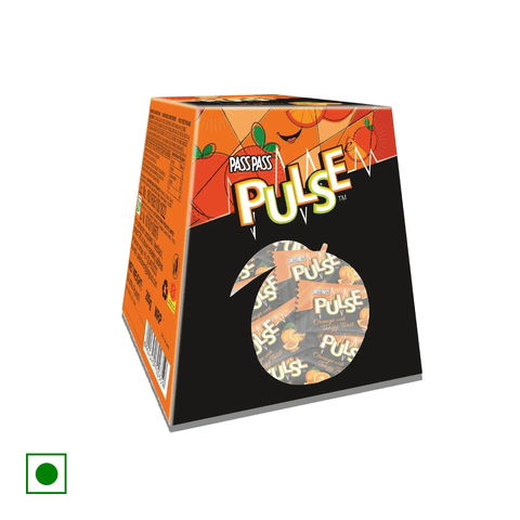 Pulse Orange Candy With Tangy Twist, 200 gm Box