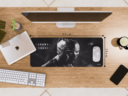 "Wakanda Forever" Gaming Mousepad – Elevate Your Gaming Experience the Marvel Style-Medium (28CM X 60CM)