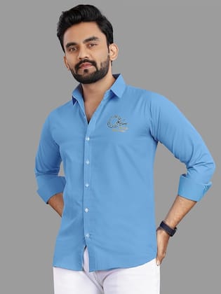 Relaxed Spread Collar Casual Shirt