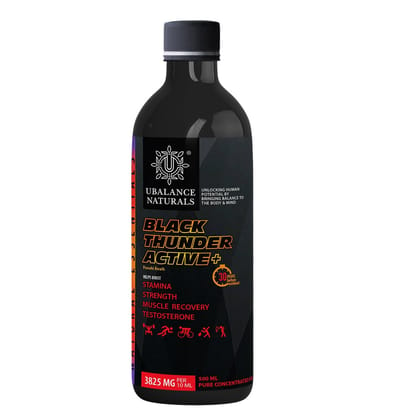 UBALANCE NATURALS Black Thunder Active +, 500 ml, No side effects. High potency.