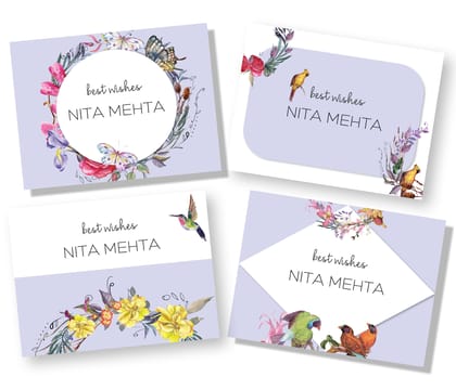 Gift Cards - Lavender Garden-4" x 3" - 16 cards